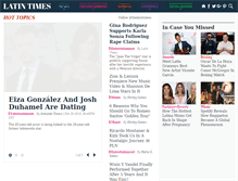 Tablet Screenshot of latintimes.com